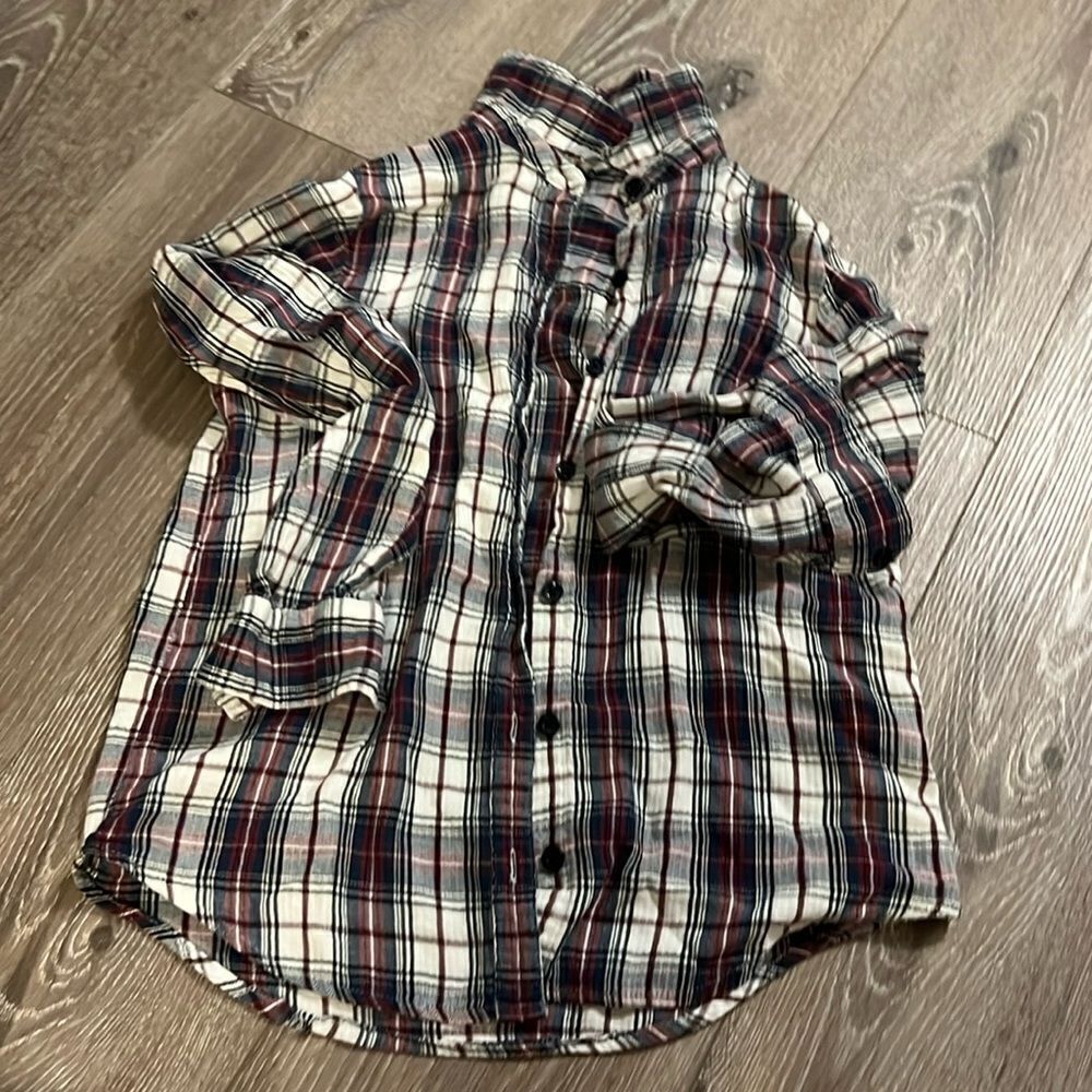 Vintage Plaid Button Up